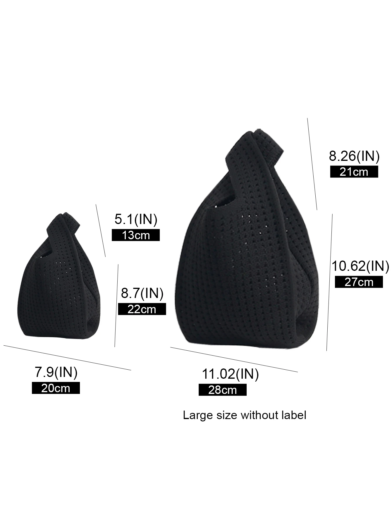 Handmade Knit Handbag Women Mini Shoulder Bag Female Casual Color Wide Stripe Plaid Tote Bag Student Cell Phone Package