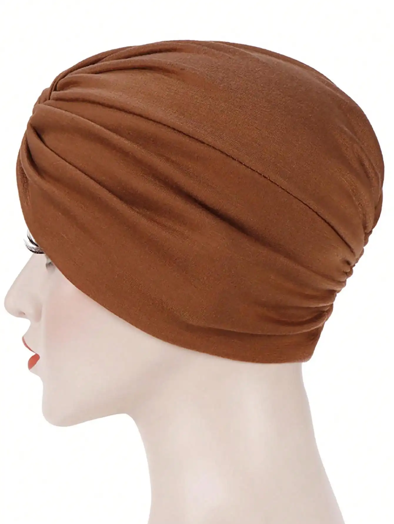 Soft Elastic Ramadan Muslim Hijab Caps Fashion Women's Headscarf Solid Color Hair Care Turban Bonnet Chemotherapy Cap