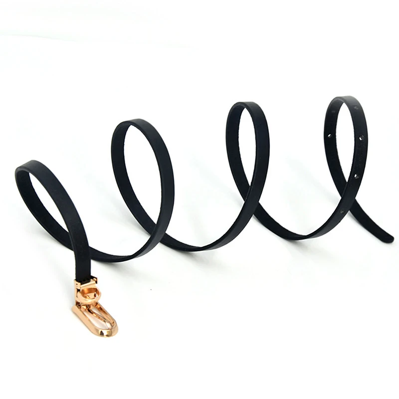 1PC Fashion Black White Gray Women Belts Thin Skinny Waistband Pin Buckle Adjustable Belt Summer Dress Jeans Strap Pu Belts