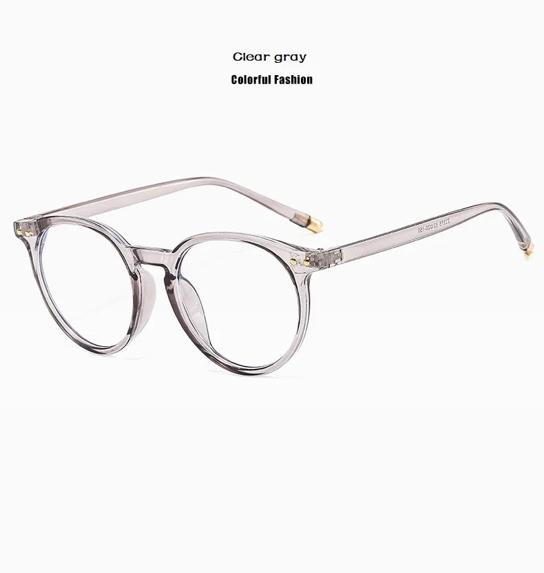 Vintage Round Optical Glasses Women Men Anti Blue Light  Eyeglasses Frame Prescription Transparent Lens Spectacle Frame Unisex