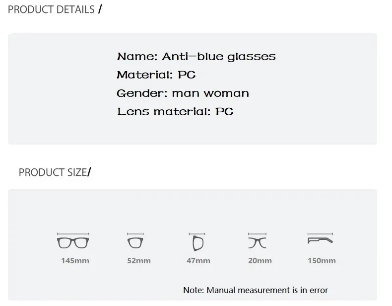 Vintage Round Optical Glasses Women Men Anti Blue Light  Eyeglasses Frame Prescription Transparent Lens Spectacle Frame Unisex