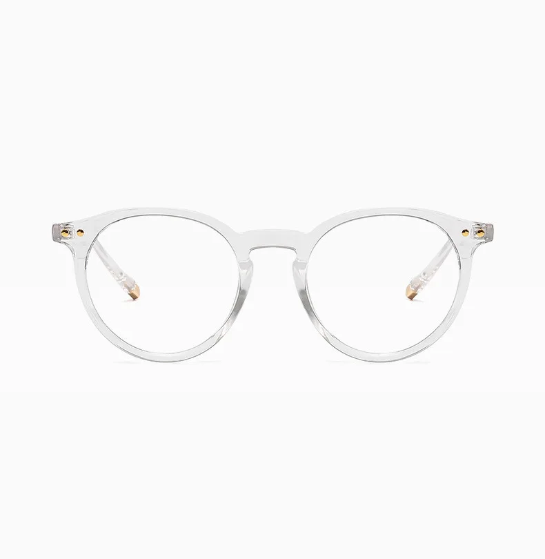 Vintage Round Optical Glasses Women Men Anti Blue Light  Eyeglasses Frame Prescription Transparent Lens Spectacle Frame Unisex