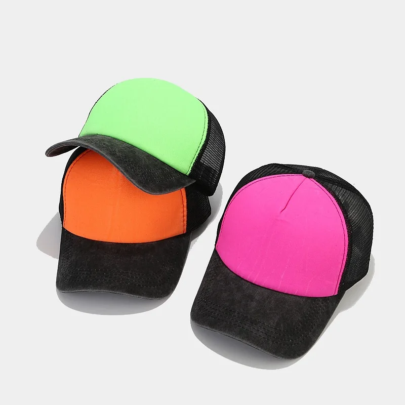 1pcs Baseball Cap Men's Summer Breathable Mesh Sun Hat Unisex Cotton Snapback Cap Truck Caps Visor