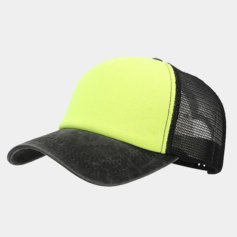 1pcs Baseball Cap Men's Summer Breathable Mesh Sun Hat Unisex Cotton Snapback Cap Truck Caps Visor