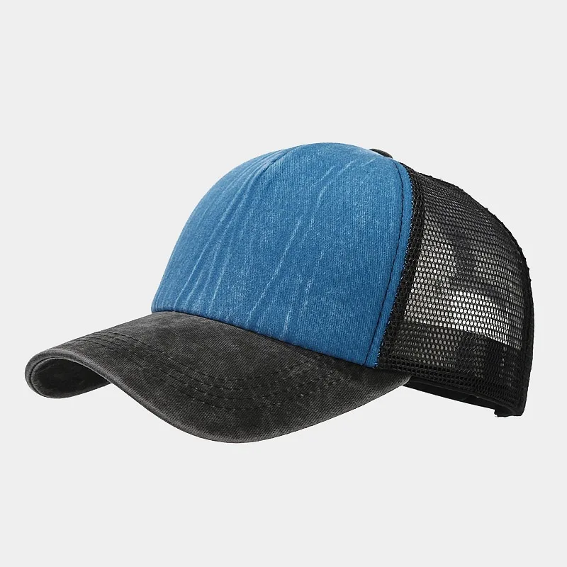1pcs Baseball Cap Men's Summer Breathable Mesh Sun Hat Unisex Cotton Snapback Cap Truck Caps Visor