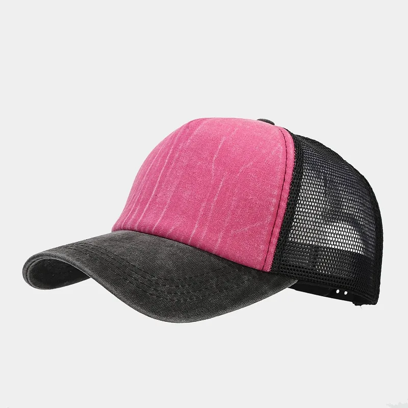 1pcs Baseball Cap Men's Summer Breathable Mesh Sun Hat Unisex Cotton Snapback Cap Truck Caps Visor