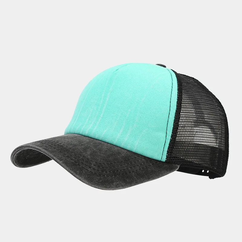 1pcs Baseball Cap Men's Summer Breathable Mesh Sun Hat Unisex Cotton Snapback Cap Truck Caps Visor