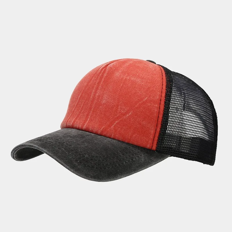 1pcs Baseball Cap Men's Summer Breathable Mesh Sun Hat Unisex Cotton Snapback Cap Truck Caps Visor