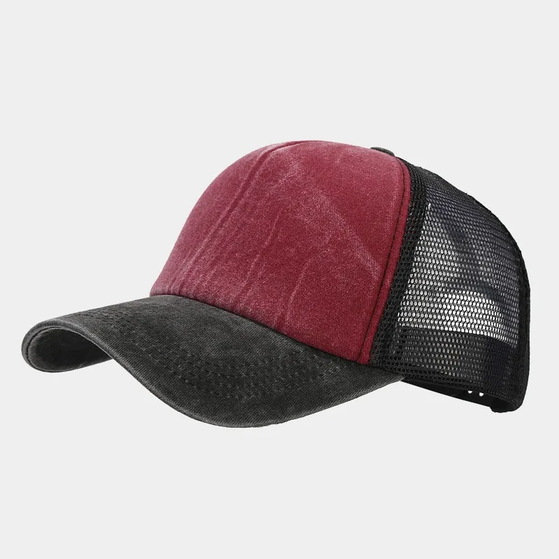 1pcs Baseball Cap Men's Summer Breathable Mesh Sun Hat Unisex Cotton Snapback Cap Truck Caps Visor