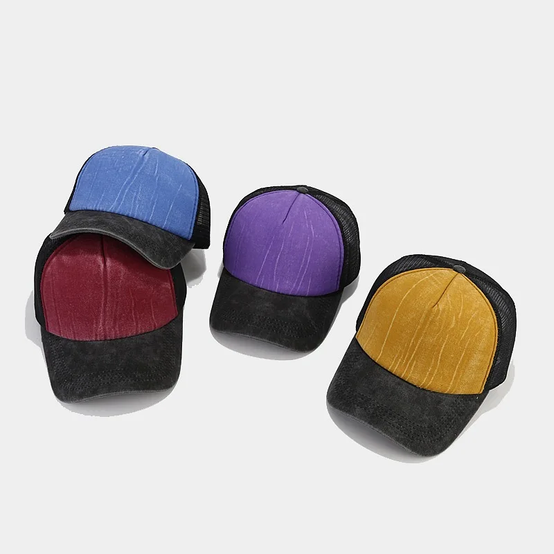 1pcs Baseball Cap Men's Summer Breathable Mesh Sun Hat Unisex Cotton Snapback Cap Truck Caps Visor