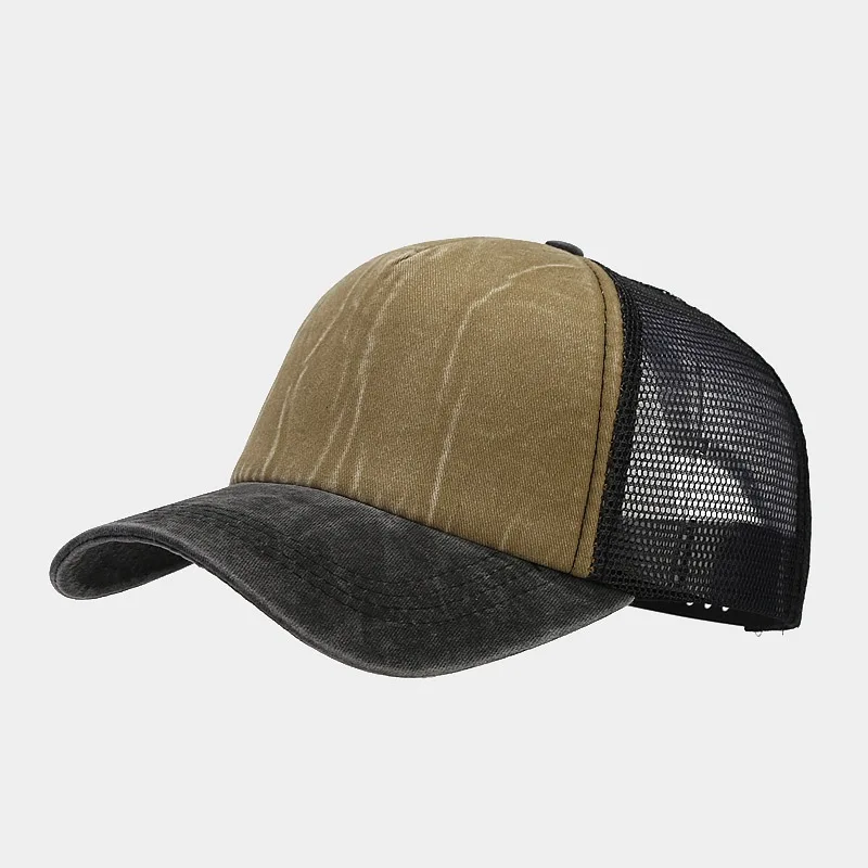 1pcs Baseball Cap Men's Summer Breathable Mesh Sun Hat Unisex Cotton Snapback Cap Truck Caps Visor