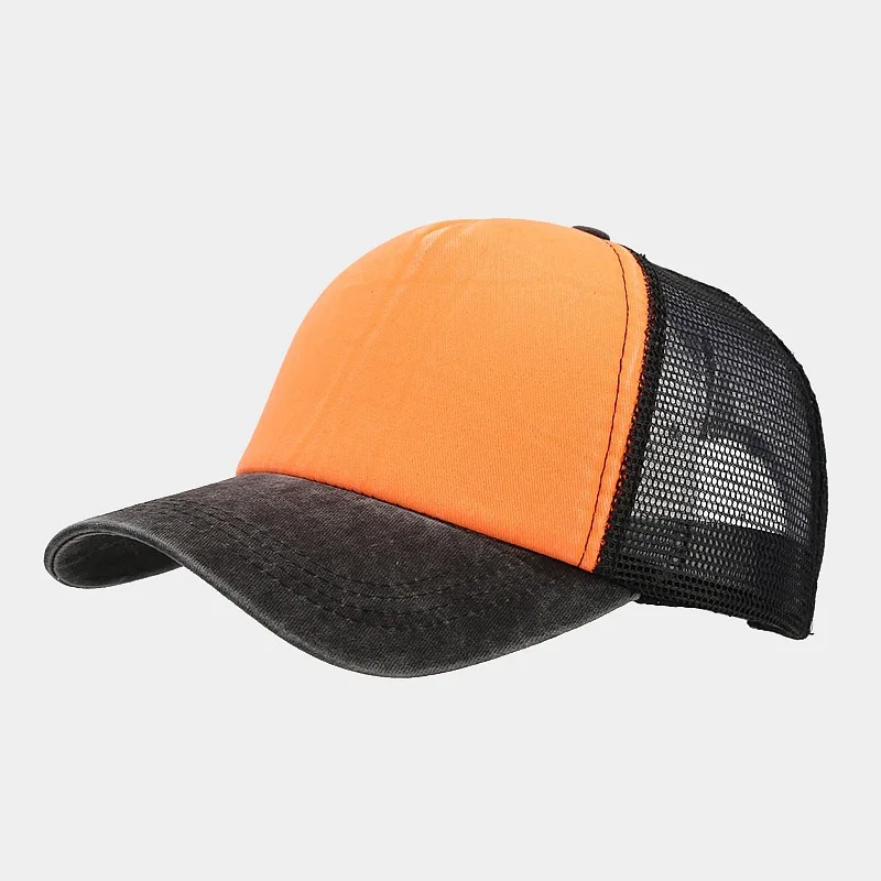 1pcs Baseball Cap Men's Summer Breathable Mesh Sun Hat Unisex Cotton Snapback Cap Truck Caps Visor