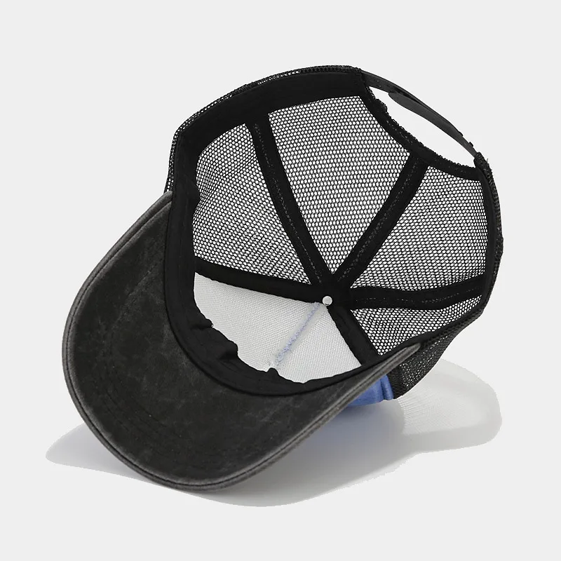 1pcs Baseball Cap Men's Summer Breathable Mesh Sun Hat Unisex Cotton Snapback Cap Truck Caps Visor
