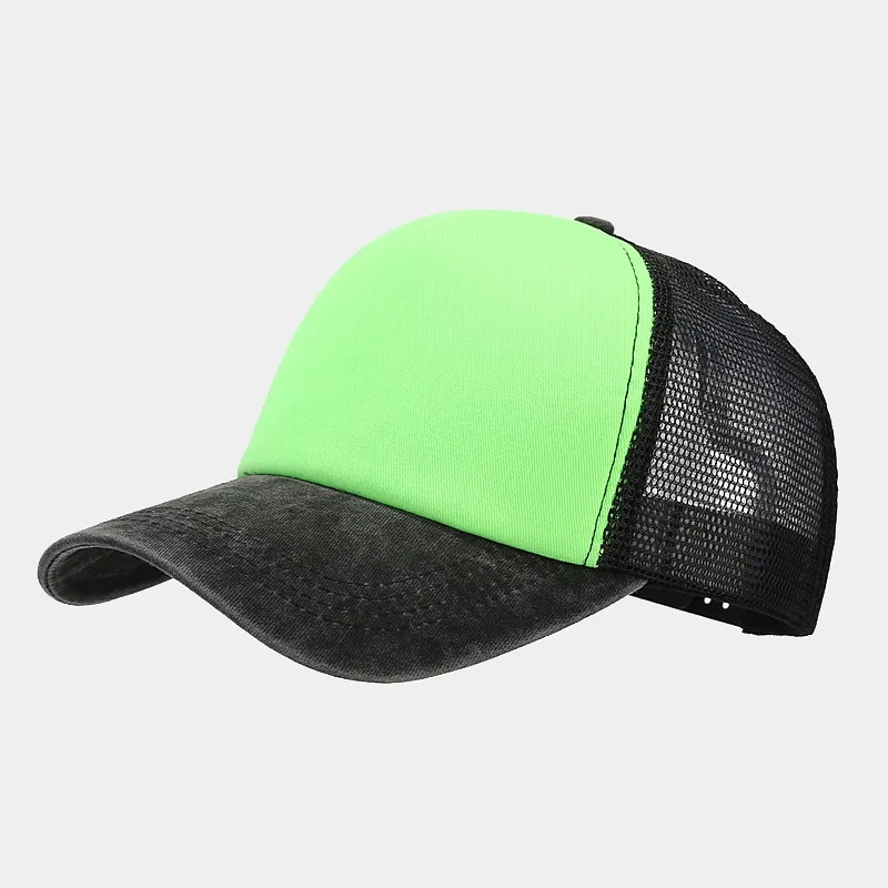 1pcs Baseball Cap Men's Summer Breathable Mesh Sun Hat Unisex Cotton Snapback Cap Truck Caps Visor