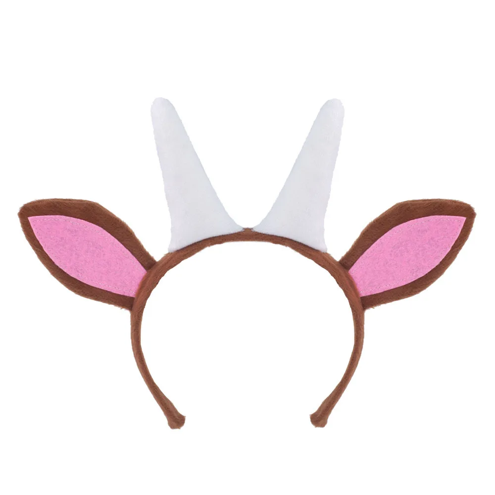 Halloween Goat Horn Animal Costume Accessories Headband Tail Bow Tie Tutu for Toddler Kids Girls Fancy Dress Up Christmas