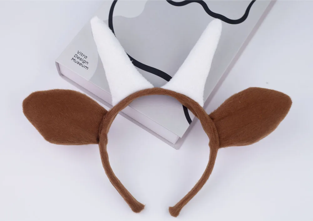 Halloween Goat Horn Animal Costume Accessories Headband Tail Bow Tie Tutu for Toddler Kids Girls Fancy Dress Up Christmas