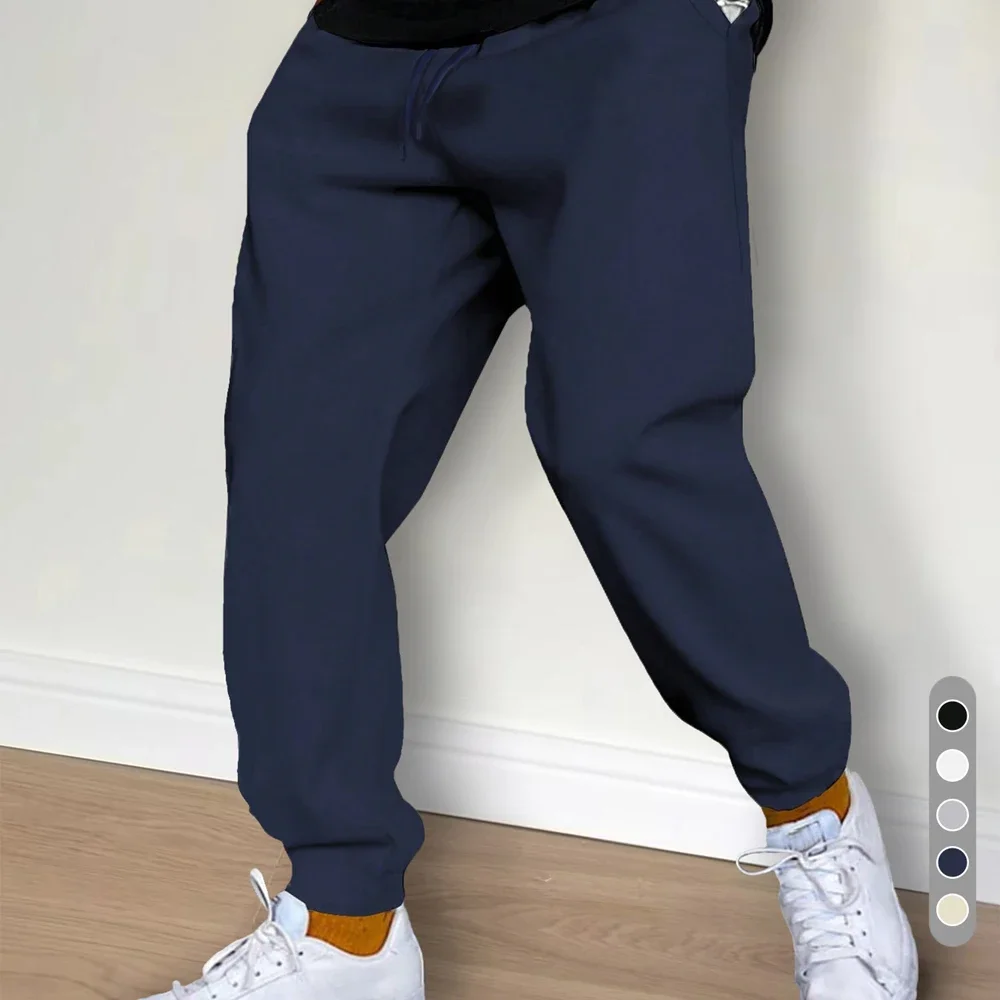 Men's Tracksuit Pants Jogger Track Sweatpants Spring Autumn Fleece Pants Men Clothing Gym Sports Women's Loose Winter Trousers