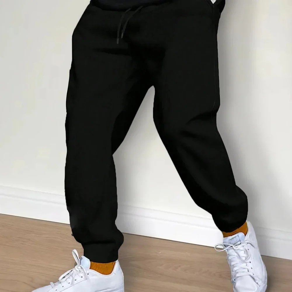 Men's Tracksuit Pants Jogger Track Sweatpants Spring Autumn Fleece Pants Men Clothing Gym Sports Women's Loose Winter Trousers