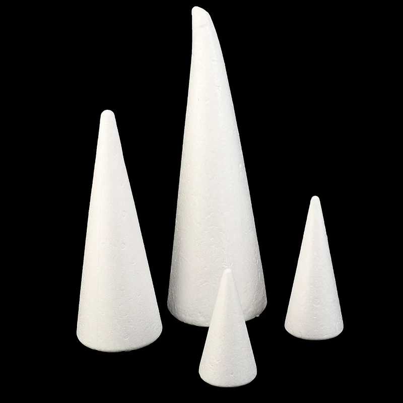 Polystyrene Cone Flat Foam Cone For Handmade Craft DIY Accessory Party Celebration Festival Home Decoration