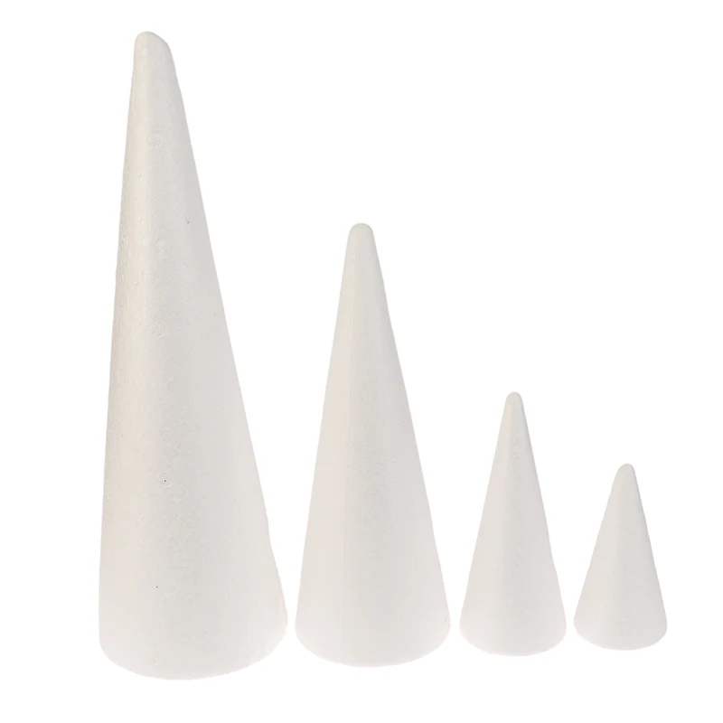 Polystyrene Cone Flat Foam Cone For Handmade Craft DIY Accessory Party Celebration Festival Home Decoration