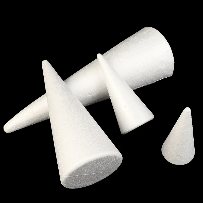 Polystyrene Cone Flat Foam Cone For Handmade Craft DIY Accessory Party Celebration Festival Home Decoration