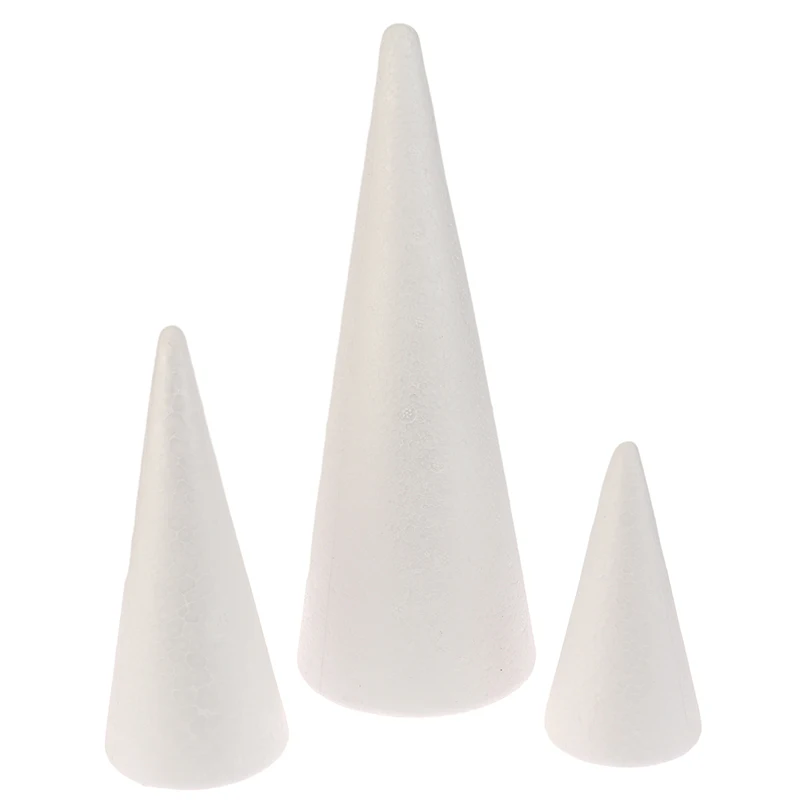 Polystyrene Cone Flat Foam Cone For Handmade Craft DIY Accessory Party Celebration Festival Home Decoration
