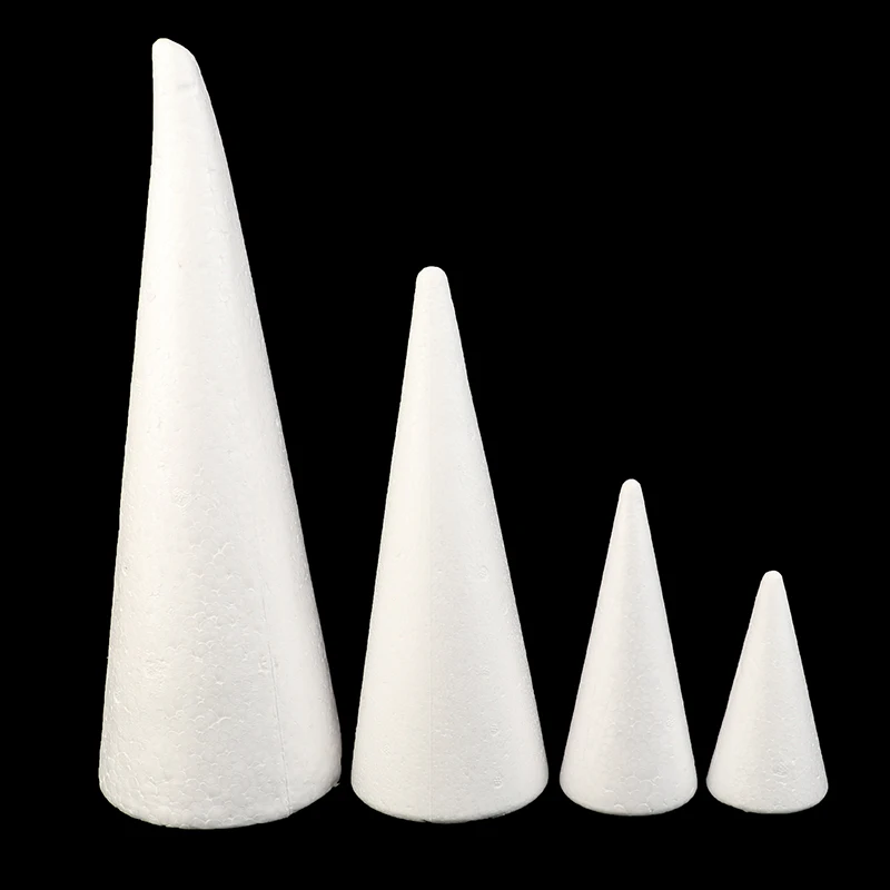 Polystyrene Cone Flat Foam Cone For Handmade Craft DIY Accessory Party Celebration Festival Home Decoration