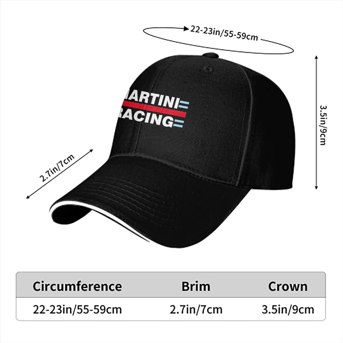 Washed Men's Baseball Cap Martini Racing Trucker Snapback Caps Dad Hat Formula 1 F1 Golf Hats