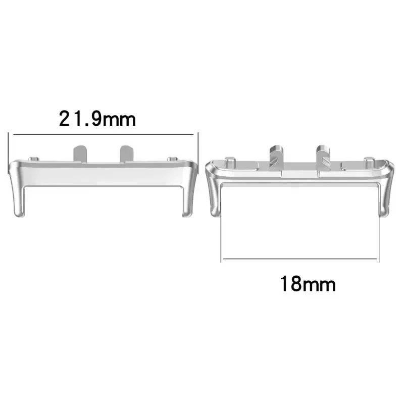 1Pair Adapter For Samsung Galaxy Fit 3 Connector Strap Watchband Bracelet 316L Stainless Steel Accessories Fit 3 18mm 20mm Width