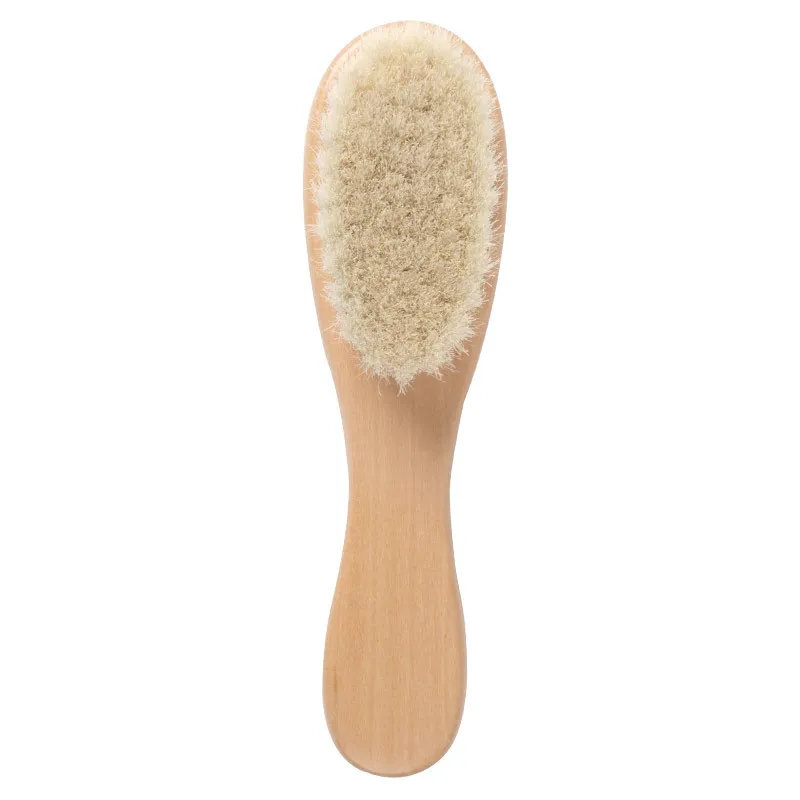 Baby Wood Brush Comb Beech Soft Wool Newborn Comb for Head Massager Baby Cleaning Shower Pure Natur Hairbrush Baby Care