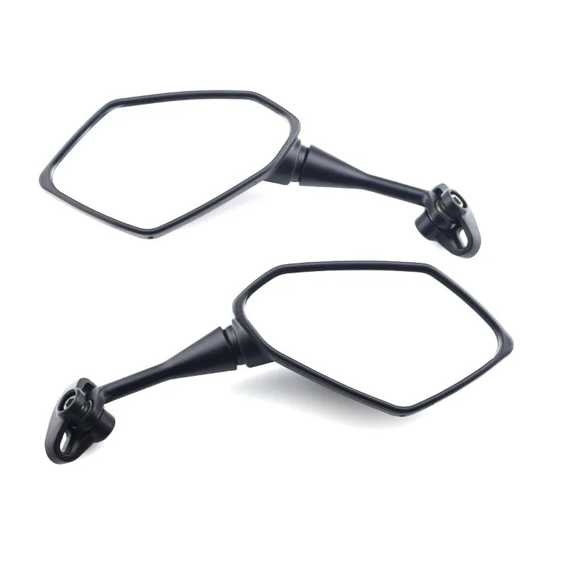 For Honda CBR250R Yamaha YZF R1 R6 R25 R15 R125 R3 R1S R1M FZ6R Mirrors Motorcycle Scooter Rear View Mirror Carbon Look Black