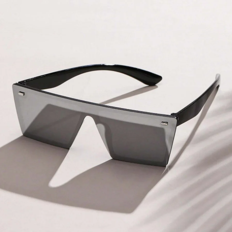 Fashion Oversized Frame Square Women's Sunglasses Casual Street retro Style Decorative Glasses