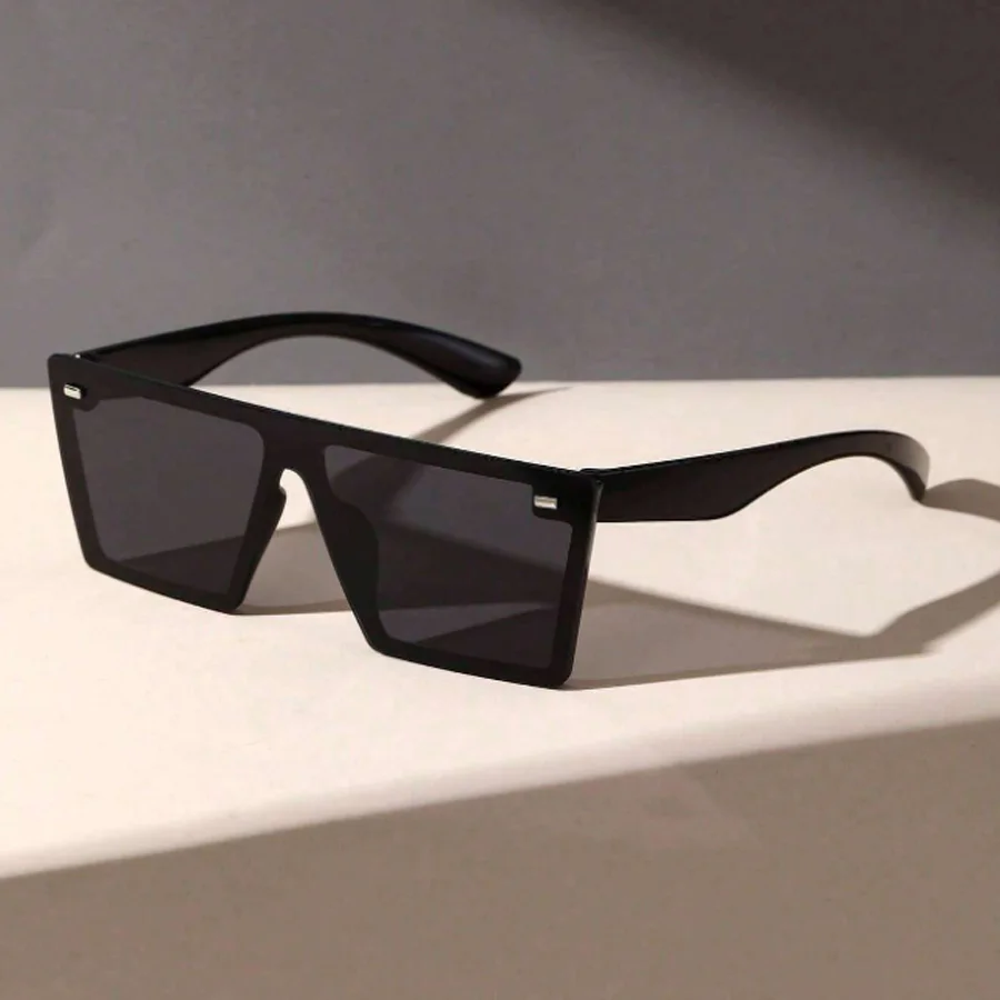 Fashion Oversized Frame Square Women's Sunglasses Casual Street retro Style Decorative Glasses