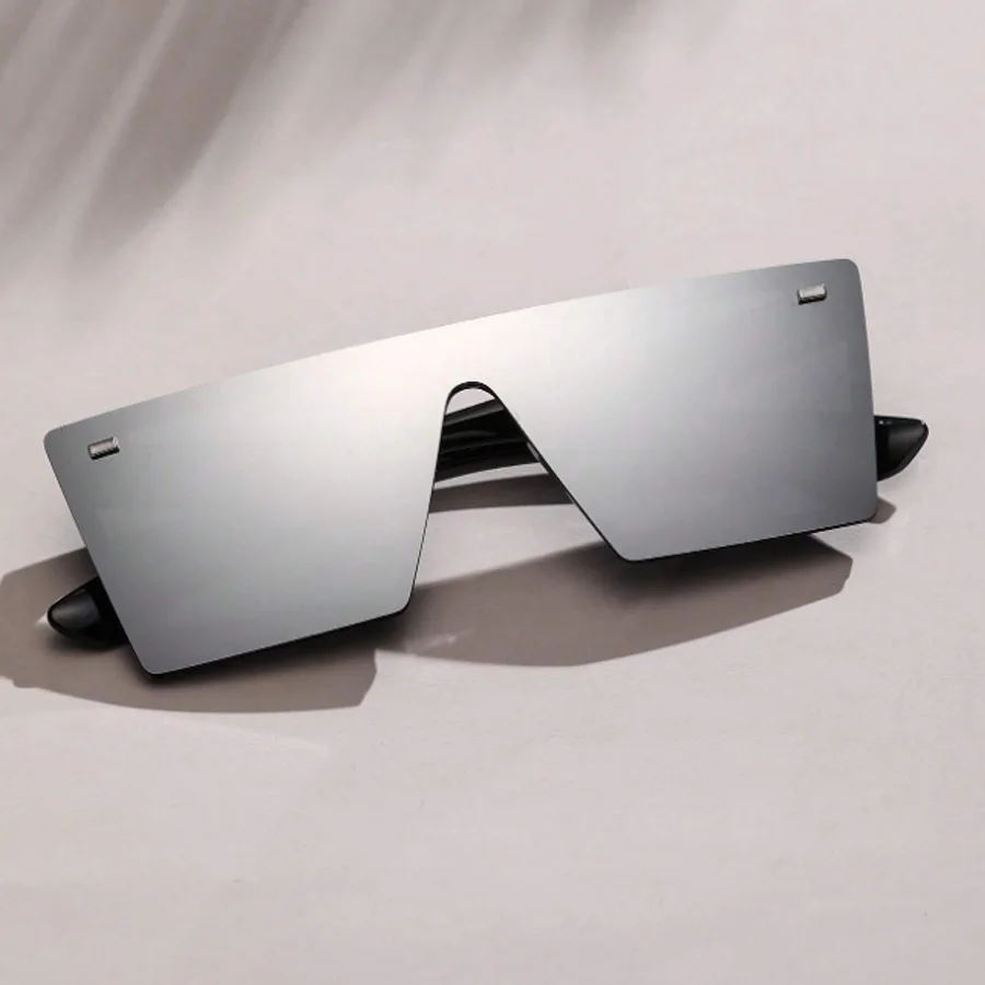 Fashion Oversized Frame Square Women's Sunglasses Casual Street retro Style Decorative Glasses