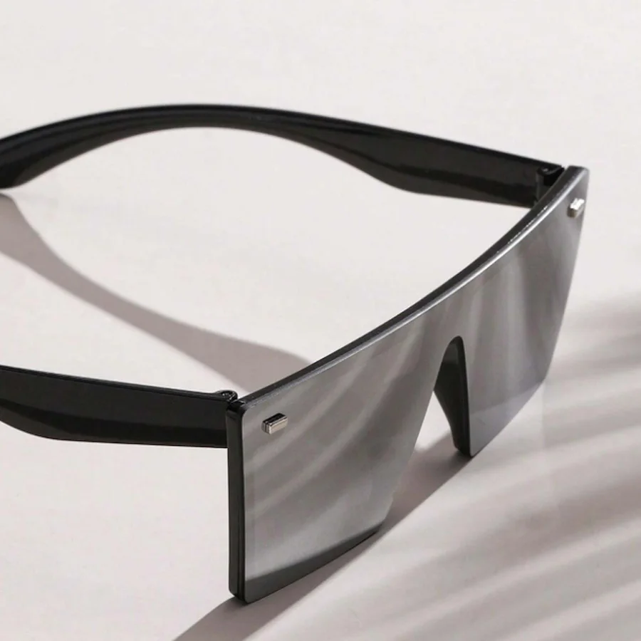 Fashion Oversized Frame Square Women's Sunglasses Casual Street retro Style Decorative Glasses