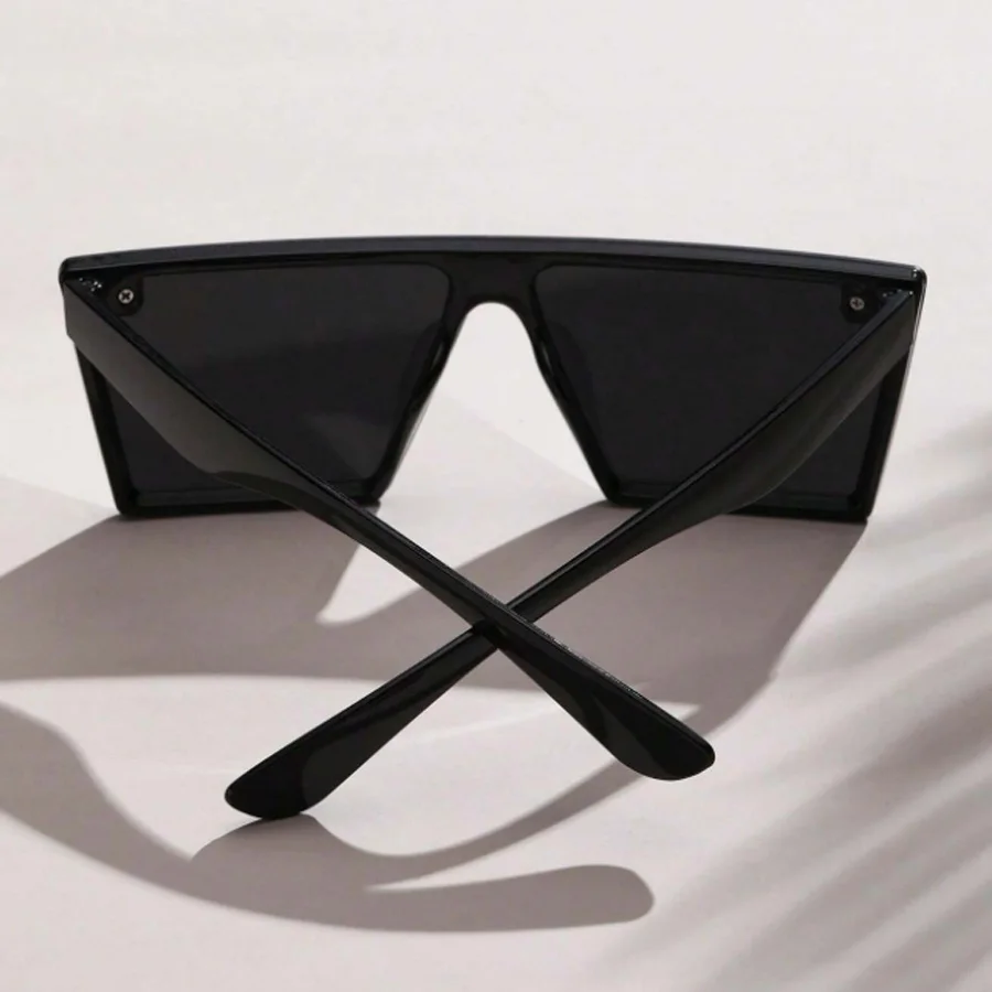 Fashion Oversized Frame Square Women's Sunglasses Casual Street retro Style Decorative Glasses