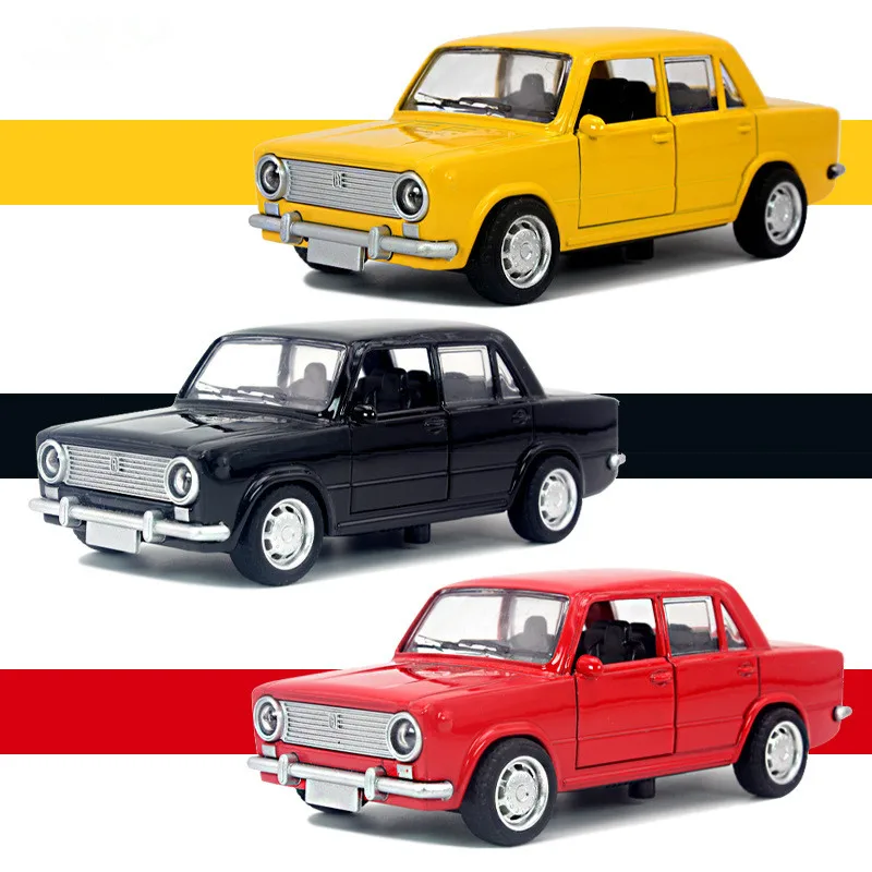 1:36 LADA Alloy Car Model Diecast Toys Vehicles NO Light & Sound Effect Car For Boys Birthday Gifts Kids Toys Cars