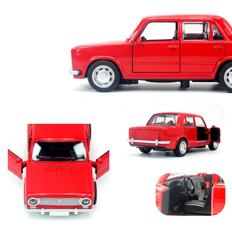 1:36 LADA Alloy Car Model Diecast Toys Vehicles NO Light & Sound Effect Car For Boys Birthday Gifts Kids Toys Cars