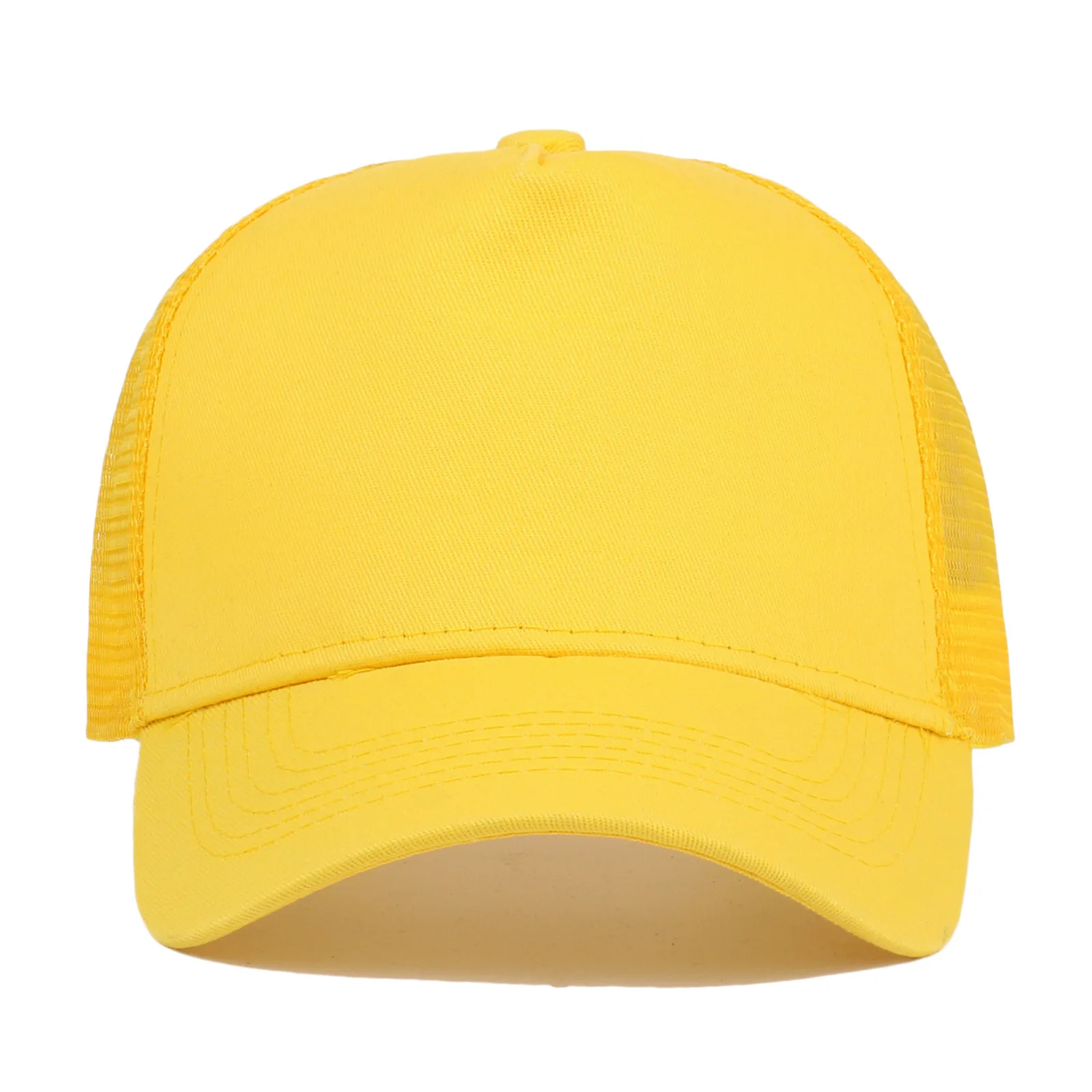 Mesh Cap Women Spring Summer Hats For Women Baseball Cap Cotton Solid Colored Wholesale Stock 6 Panel 5 Panel Breathable Cap
