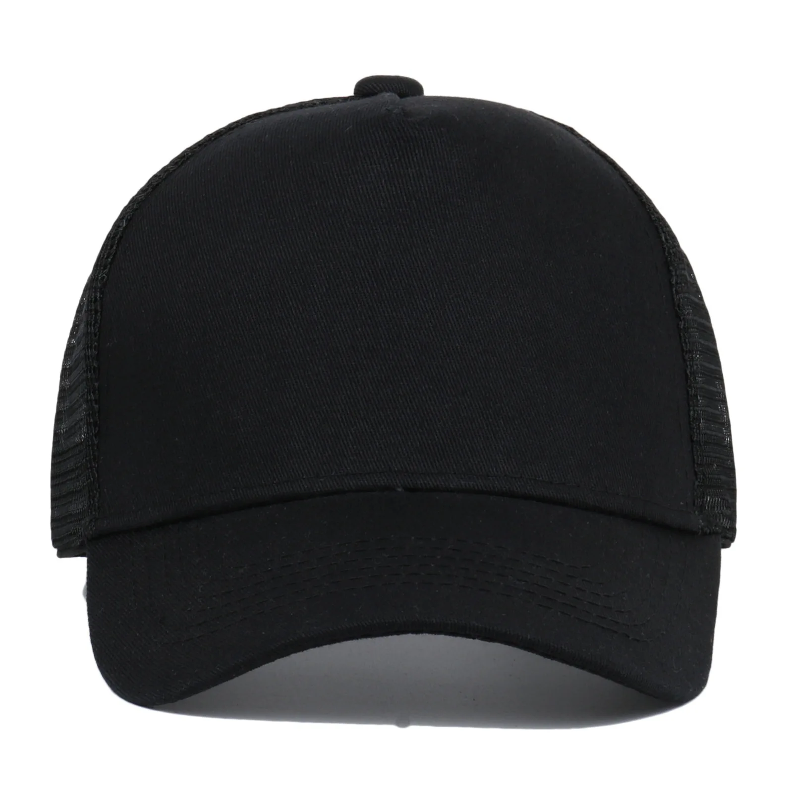 Mesh Cap Women Spring Summer Hats For Women Baseball Cap Cotton Solid Colored Wholesale Stock 6 Panel 5 Panel Breathable Cap