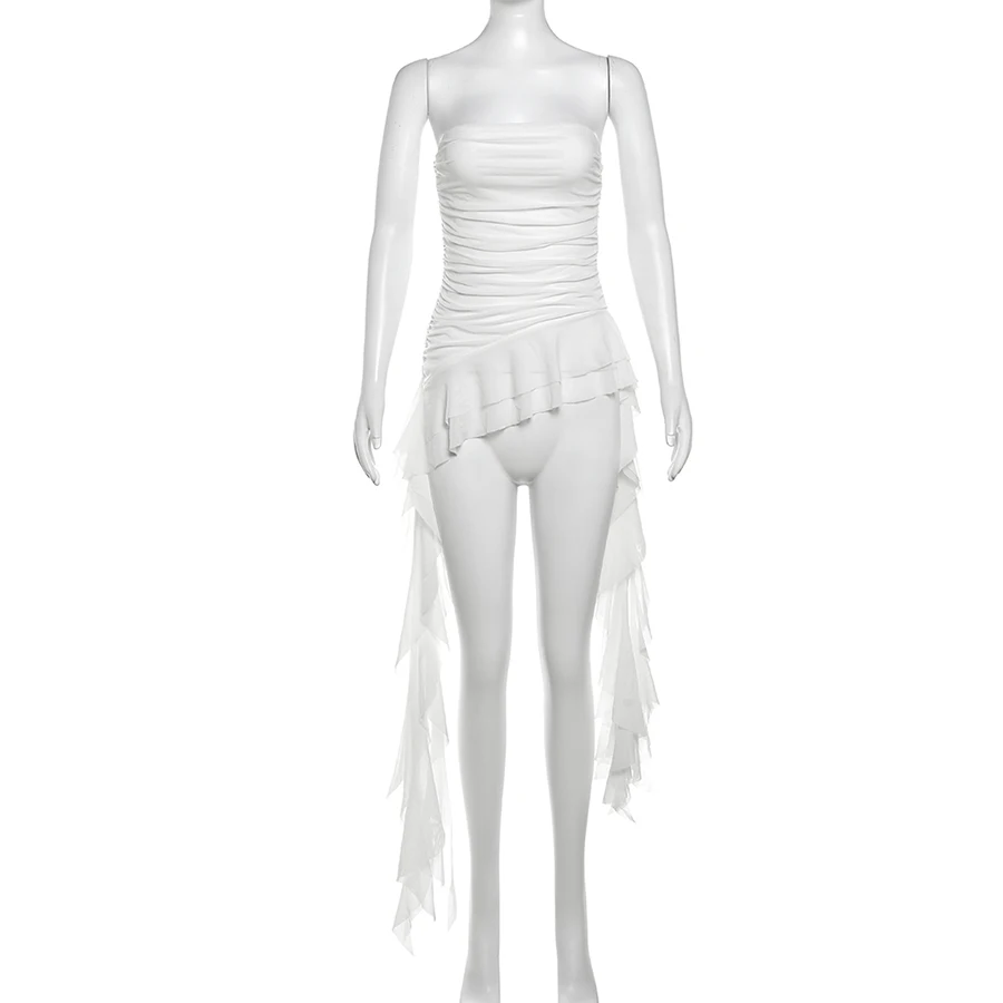Nibber 2026 Spring New Solid Color Sweet Gentle Cute All-match High Street Travel Sexy Cool Women Chest Wrap ruched Tassel Vest