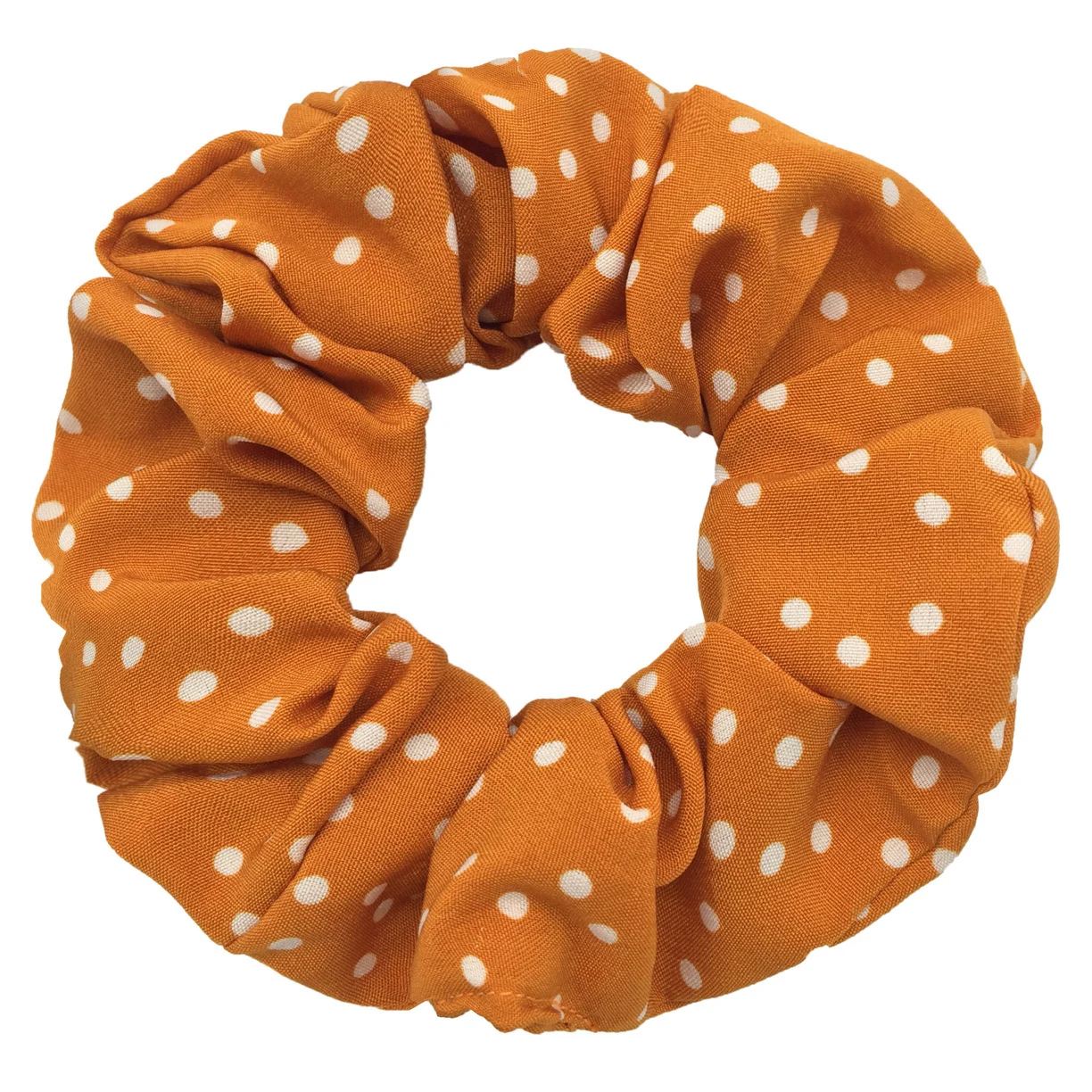 6pcs/lot Hair Scrunchies Simple Daily Scrunchy Elastic Band Women Holder Accessories Chiffon Headwead Dot For Ponytail Casual