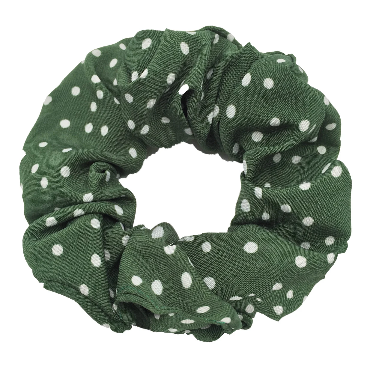 6pcs/lot Hair Scrunchies Simple Daily Scrunchy Elastic Band Women Holder Accessories Chiffon Headwead Dot For Ponytail Casual