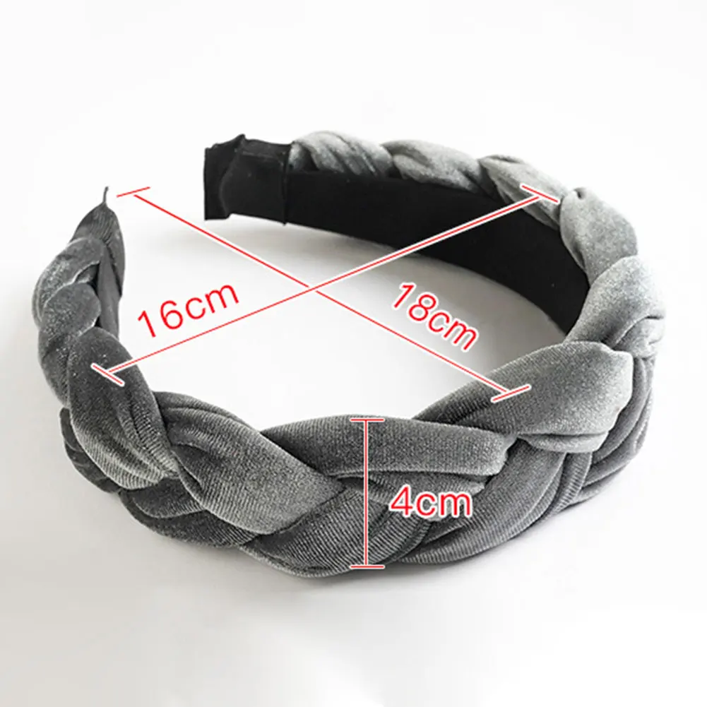 Velvets Braid Headband Headwear Women Fashion Hair Bands High Quality DIY Hair Styling Hoop Accessories For Hair Fixing Tools