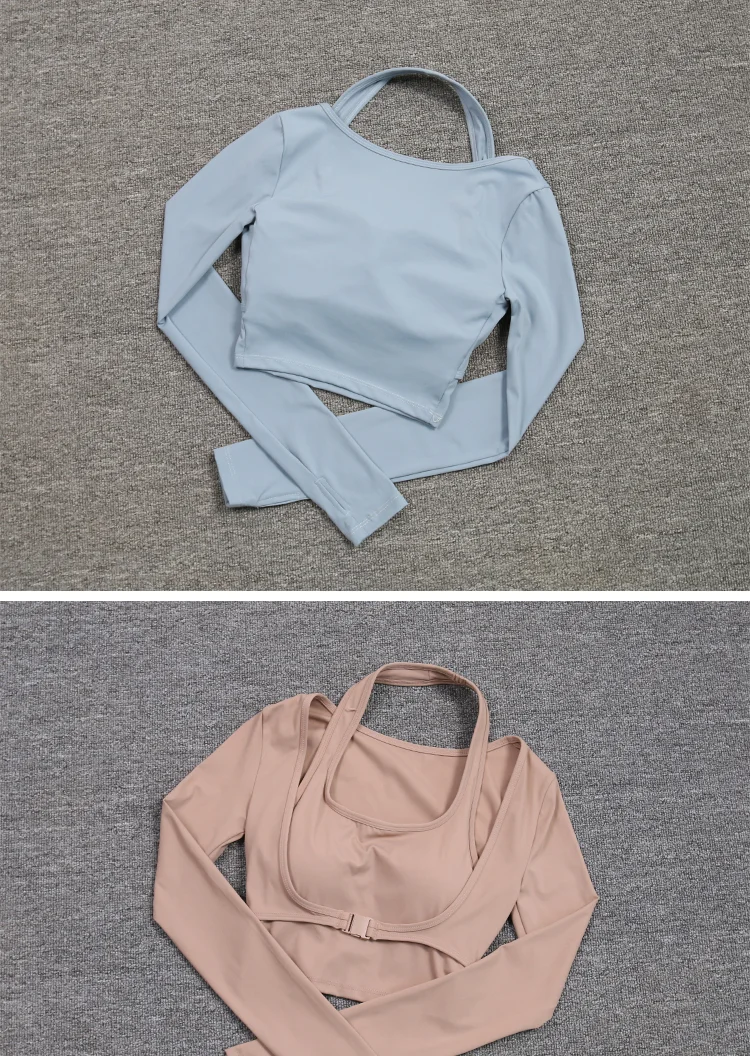 Hanging Neck Yoga Suit Slimming Sports Workout Women Sexy Outdoor Tennis Tops Underwear