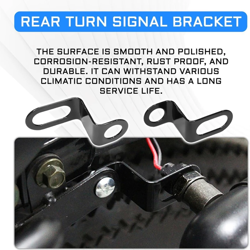 1/2Pair Motorcycle Lamp Brackets Turn Signal Light Lamp Mount Headlight Brackets Motorbike Fork Indicator Mount Lamps Holder