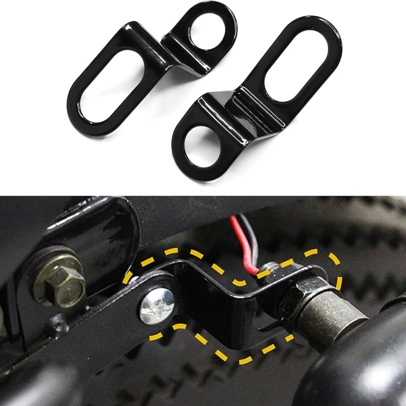 1/2Pair Motorcycle Lamp Brackets Turn Signal Light Lamp Mount Headlight Brackets Motorbike Fork Indicator Mount Lamps Holder