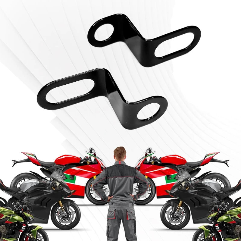 1/2Pair Motorcycle Lamp Brackets Turn Signal Light Lamp Mount Headlight Brackets Motorbike Fork Indicator Mount Lamps Holder