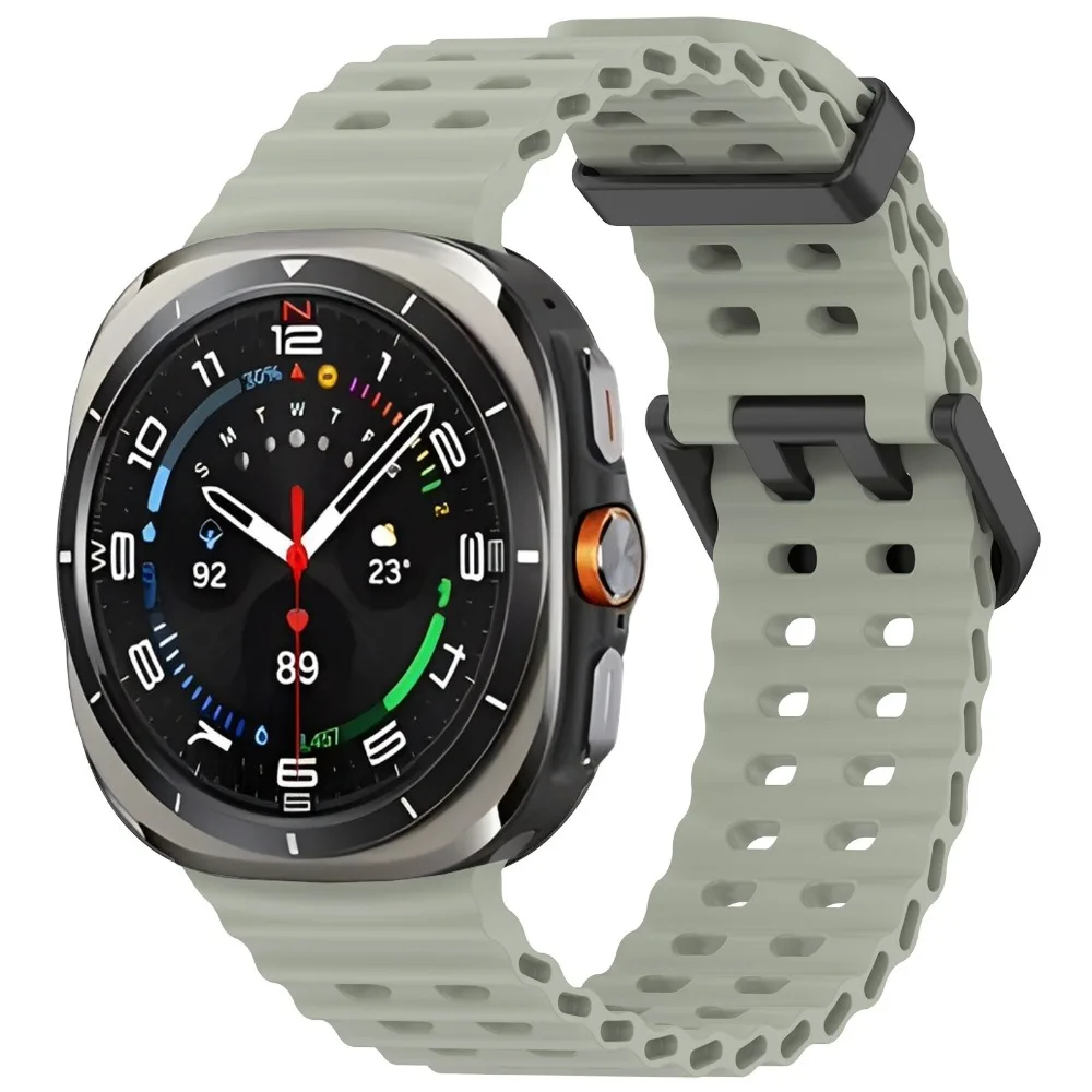 Ocean Silicone Band for Samsung Galaxy Watch Ultra 2 47mm Original Breathable Wristband Correa for Galaxy Watch Ultra 47mm Strap