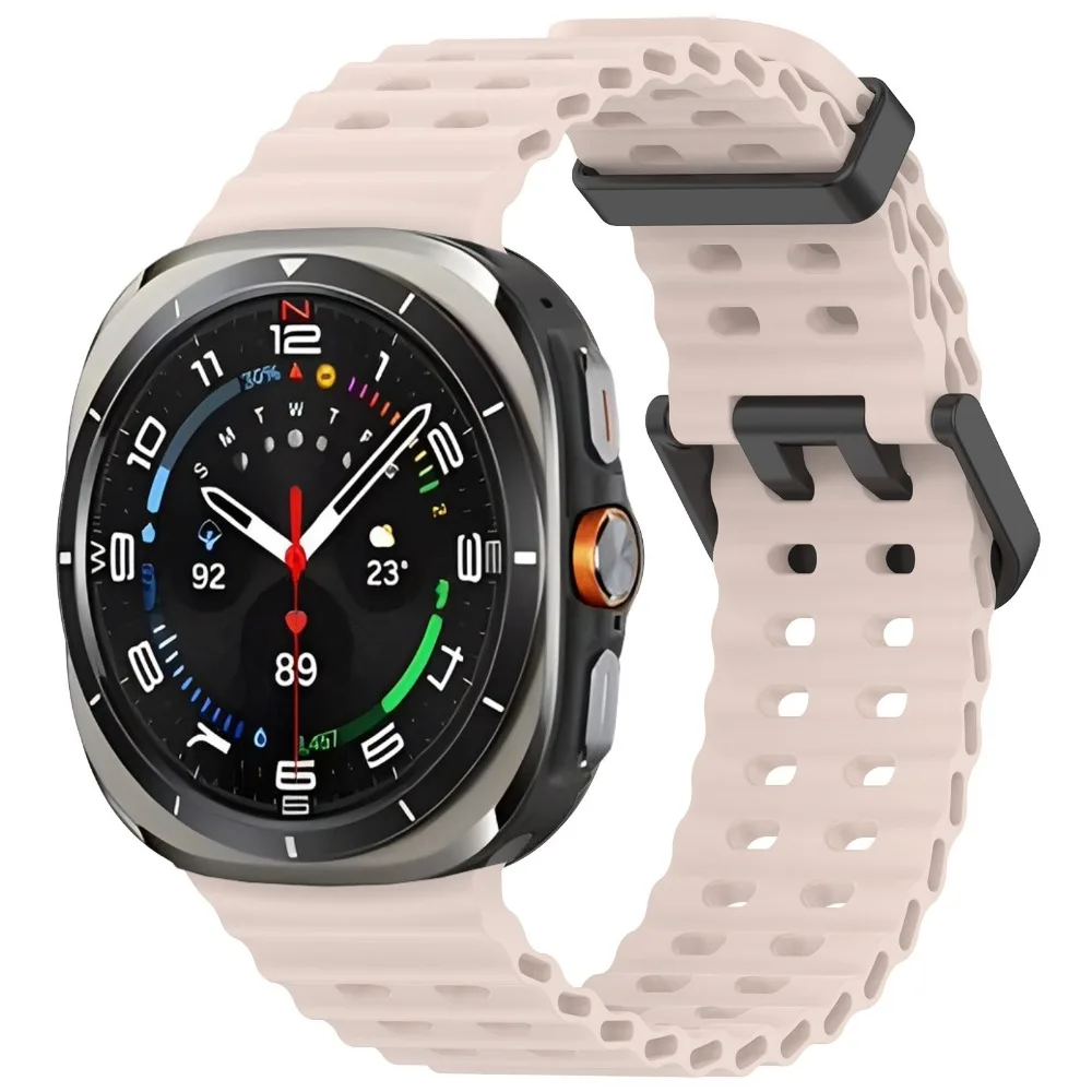 Ocean Silicone Band for Samsung Galaxy Watch Ultra 2 47mm Original Breathable Wristband Correa for Galaxy Watch Ultra 47mm Strap